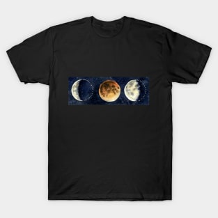 Moon phases red moon T-Shirt